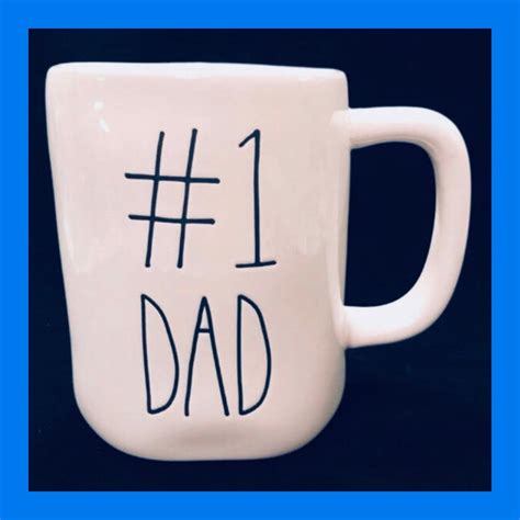 Rae Dunn 1 Dad Number One Dad Rae Dunn Coffee Mug 1 Dad Magenta Fathers Day Dad Ts For Dad