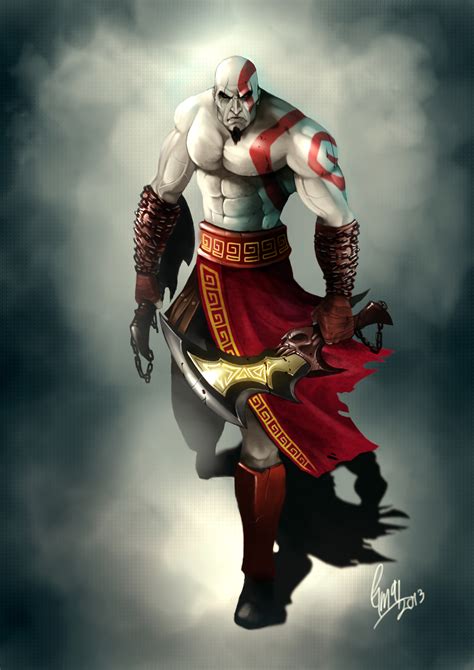 The God Of War Kratos By Gothicmalam91 2d Cgsociety