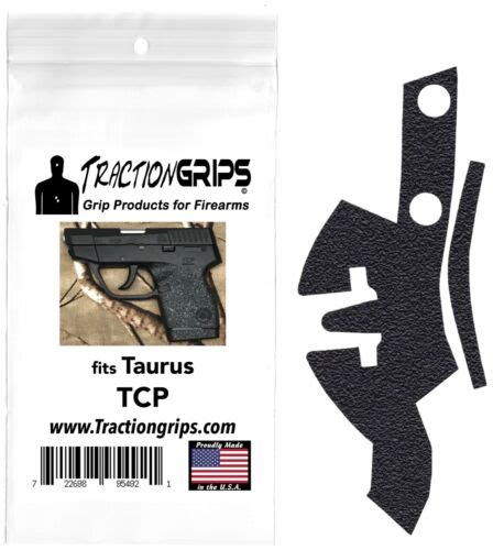 Black Tractiongrips Grip Tape Overlay Taurus Tcp Pt738 Textured