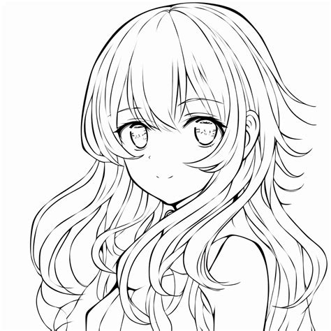 Girl 07 From Anime Coloring Page