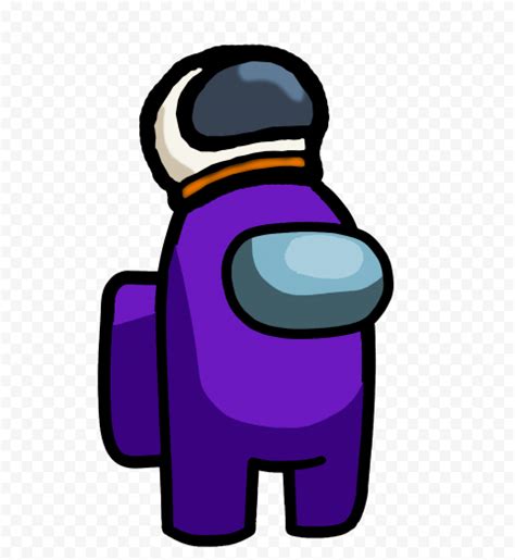 Hd Purple Among Us Crewmate Character With Astronaut Helmet Png Citypng