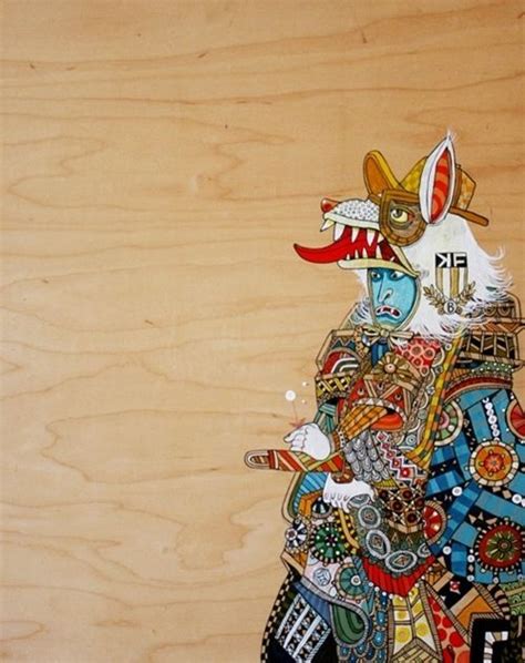 Artist Ferris Plocky Plock Samurai Psychedelic Art