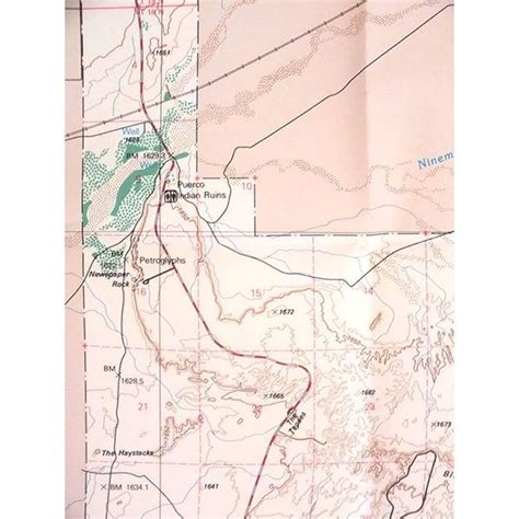 Petrified Forest National Park Topographic Map Print