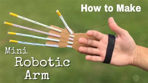 How To Make A Mini Robotic Arm At Home Out Of Drinking Straws And