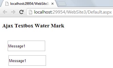 Textbox Water Mark In Asp Net