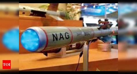 Anti Tank Prospina Missile Trials Of Fire And Forget Nag Missile Begin