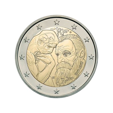 2 Euros Commémorative France Auguste Rodin 2017