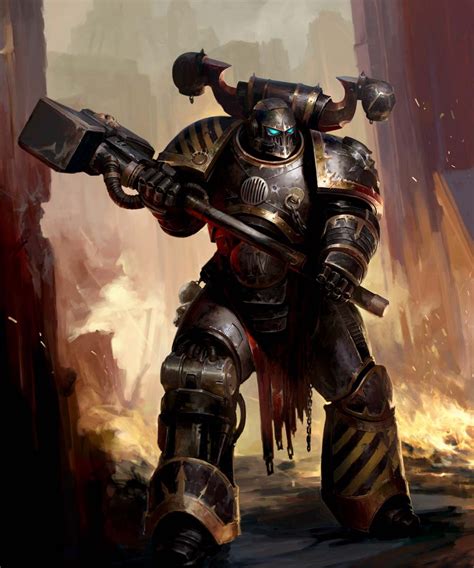 Iron Warriors Chaos Space Marine Warhammer Art
