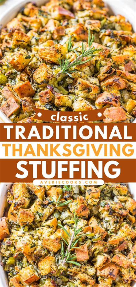 The Best Stuffing Recipe Classic Thanksgiving Dish Recipe