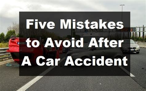 Five Mistakes To Avoid After A Car Accident Innovate Car