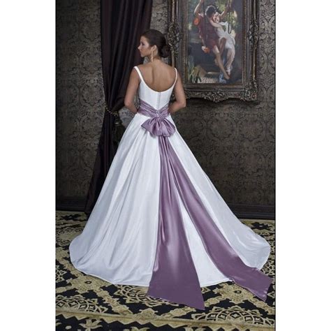 Image Detail For Neckline White And Purple Beaded Wedding Gowns