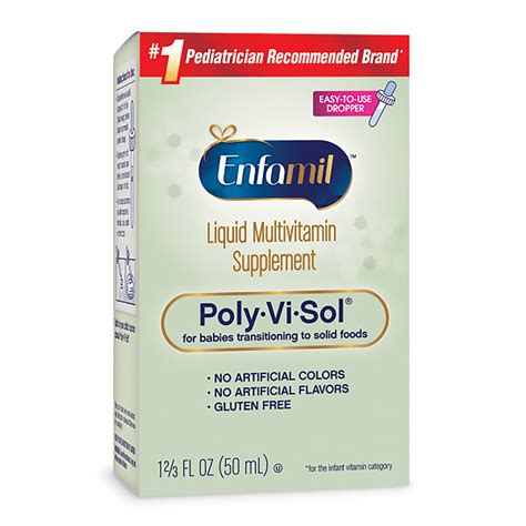 Enfamil Poly Vi Sol Liquid Multivitamin Infant Supplement 167 Fl Oz
