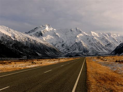 Snowy Mountain Highway Royalty Free Photo