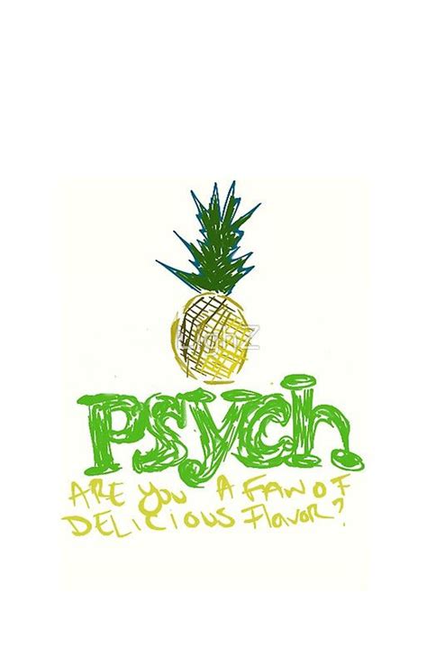Pinapple Psych Logo Iphone Case By Lighz Psych Psych