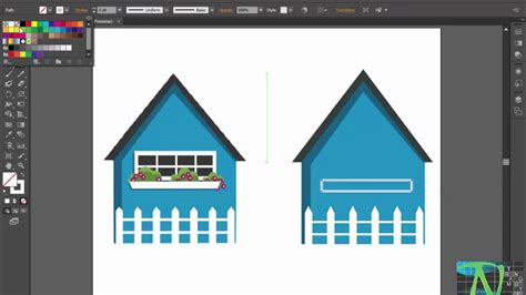 Illustrator Cs6 For Beginner How To Draw A House With
