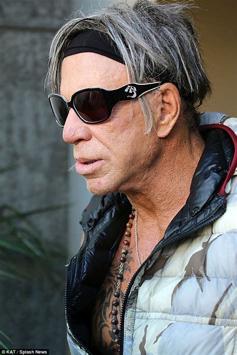 Mickey Rourke Cant Resist Showing Off His Chiseled Physique In Beverly