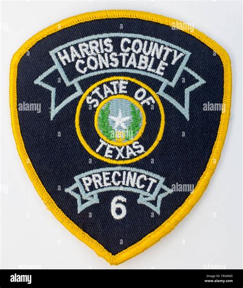 Harris County Texas Police Badge Patch Stock Photo Alamy