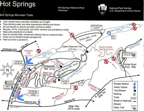Camping Maps Trails Hot Springs National Park