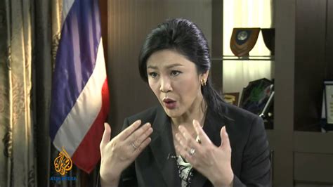 Thai Pm Yingluck Shinawatra Talks To Al Jazeera Youtube