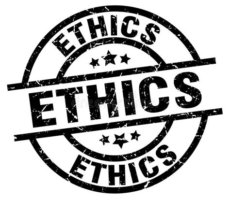 Black Ethics Word Ethics Text Ethics Icon Or Logo Stock Illustration