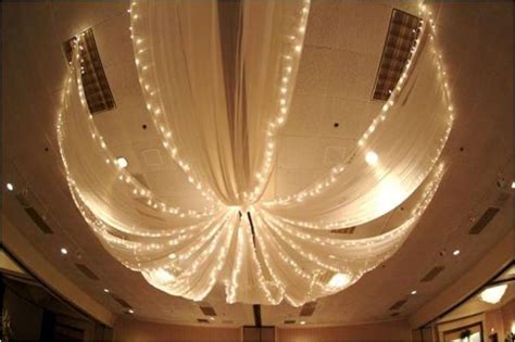 These 18 beautiful ceiling decoration ideas can add architectural interest, color, and pattern to an otherwise boring ceiling. Ceiling Decor | Wedding ceiling, Ceiling draping, Wedding ...