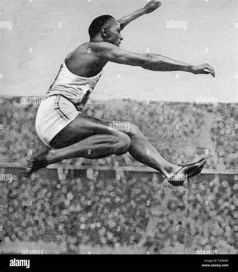 Jesse Owens American Track And Field Athlete He Participated In The 1936 Summer Olympics In