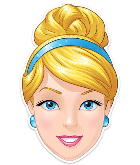 Disney Princess Face Mask Set Of 6 Aurora Tiana Belle Snow White