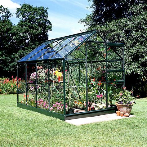 6x8 Horticultural Glass Apex Greenhouse Diy At Bandq