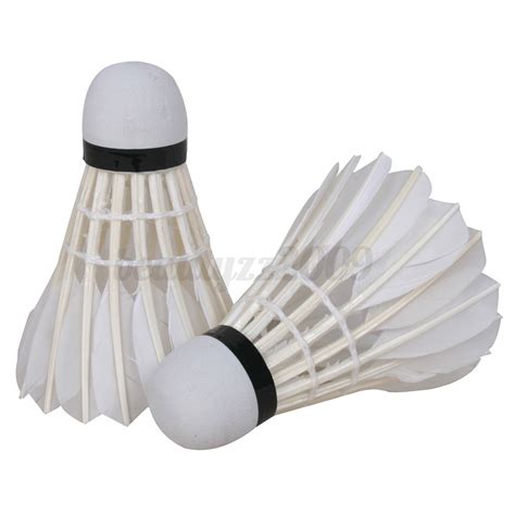 There's more to tennis balls than just the sport. 12Pcs White Feather Badminton Ball Shuttlecocks For Game ...