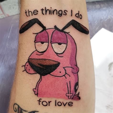 Courage The Cowardly Dog Tattoos Inspirational Tattoos Tattoo