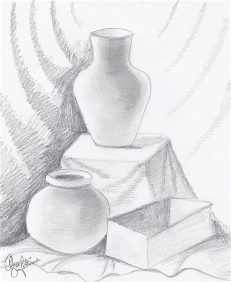 Beginner Still Life Drawing For Kids Scenery With Human Figure Still