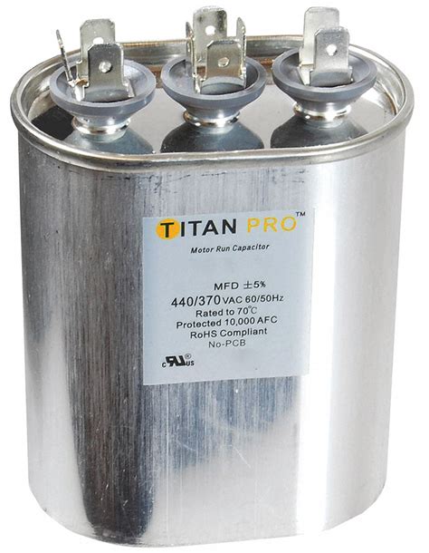 Titan Pro Oval Motor Dual Run Capacitor2015 Microfarad Rating370