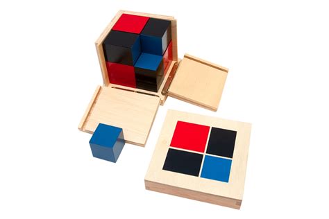 Montessori Materials Binomial Cube Helps The Child Learn Binomial