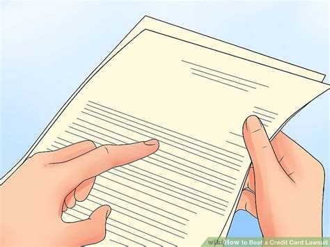 Upon being served a credit card lawsuit, review the entire summons packet and pay close attention to all the information. How to Beat a Credit Card Lawsuit (with Pictures) - wikiHow