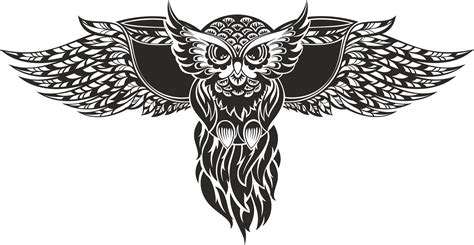 Prints Svg Dxf Owl Vector Cdr File Laser Cut Art And Collectibles Pe
