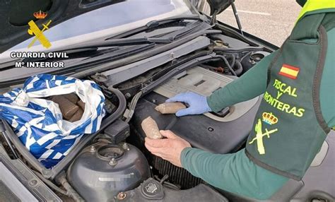 Interceptado un transporte de droga con más de 9 kilos de hachís a la