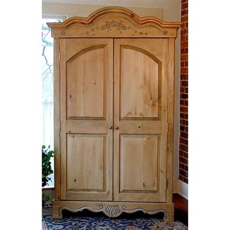 Southern Pine Country French Armoire American Country