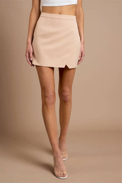 Nude Short Skirt