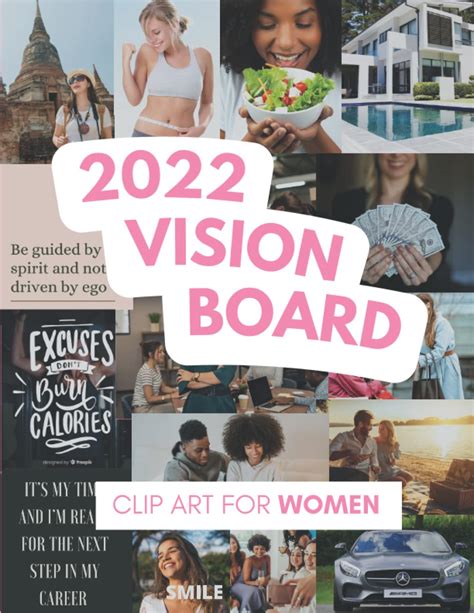 Buy 2022 Vision Board Clip Art For Women A Vision Board Kit To
