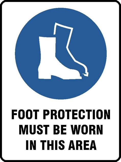 Foot Protection Must Be Worn Sign Allens Industrial Products