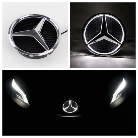 Mercedes Benz 2013 2015 Led Chrome Star Light Grill Car Logo Badge