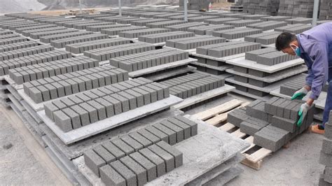 Process Mass Production Bricks Concrete Brick Manufacturing Factory