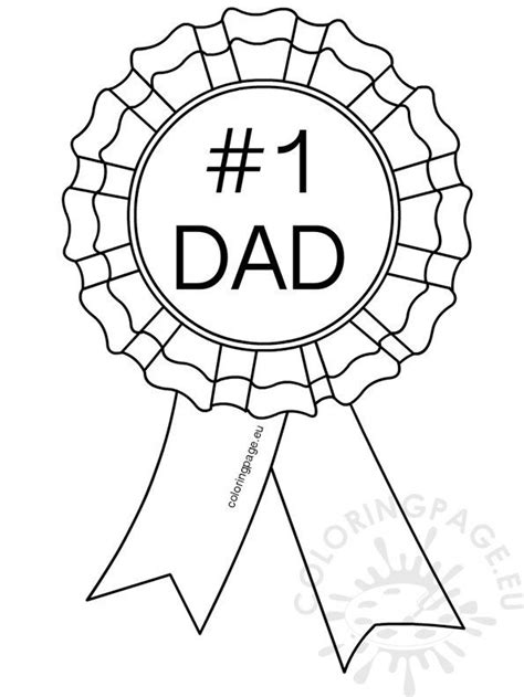 ️number 1 Dad Coloring Pages Free Download