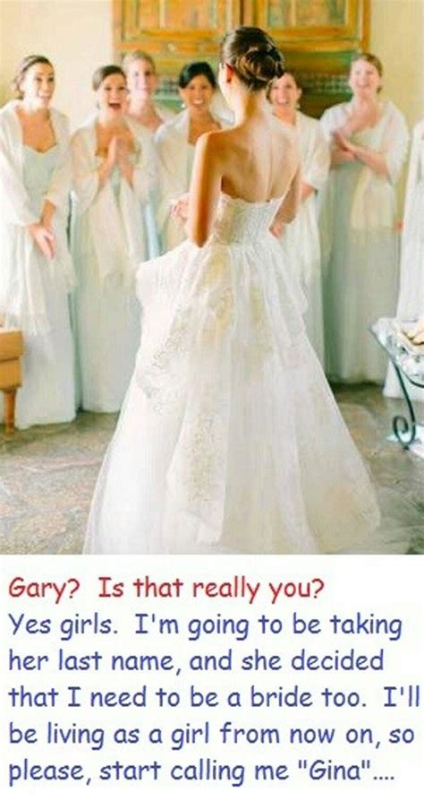 Tg Captions Corset Wedding Dress