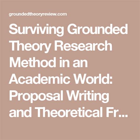Grounded theory is described as 'a strategy for handling data in research, providing modes of conceptualisation for describing and explaining'. Surviving Grounded Theory Research Method in an Academic ...