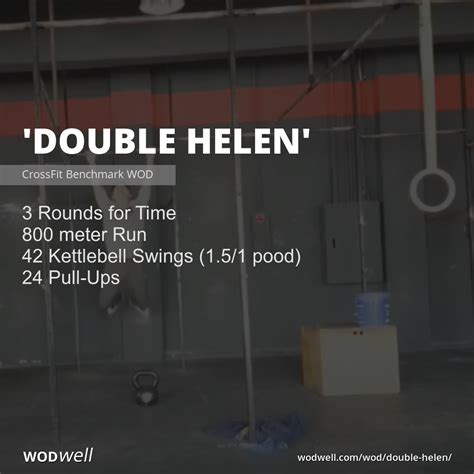 Double Helen Workout Crossfit Benchmark Wod Wodwell