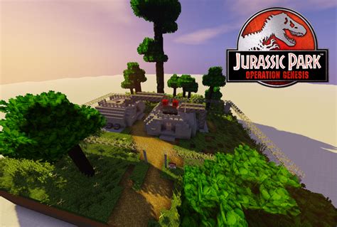 Jurassic Park Maintenance Shed Minecraft Map