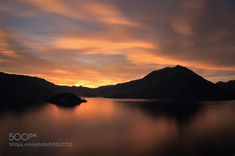 New On 500px Sunset On Lake Como By Emiliobuzz Chae H Bae Blog