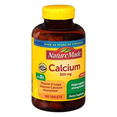 Nature Made Calcium 500mg With Vitamin D Tablets Hy Vee Aisles Online