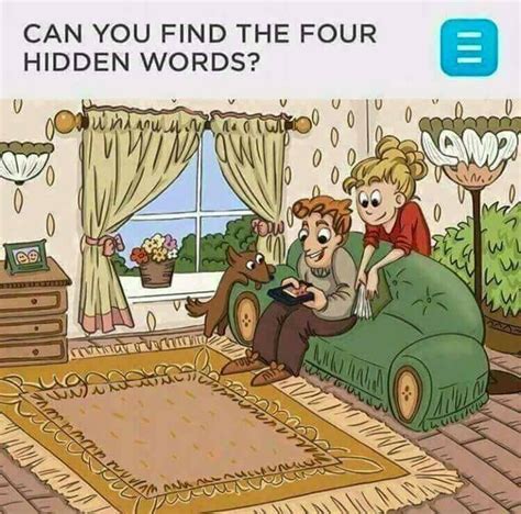 Find The Four Hidden Words In This Picture